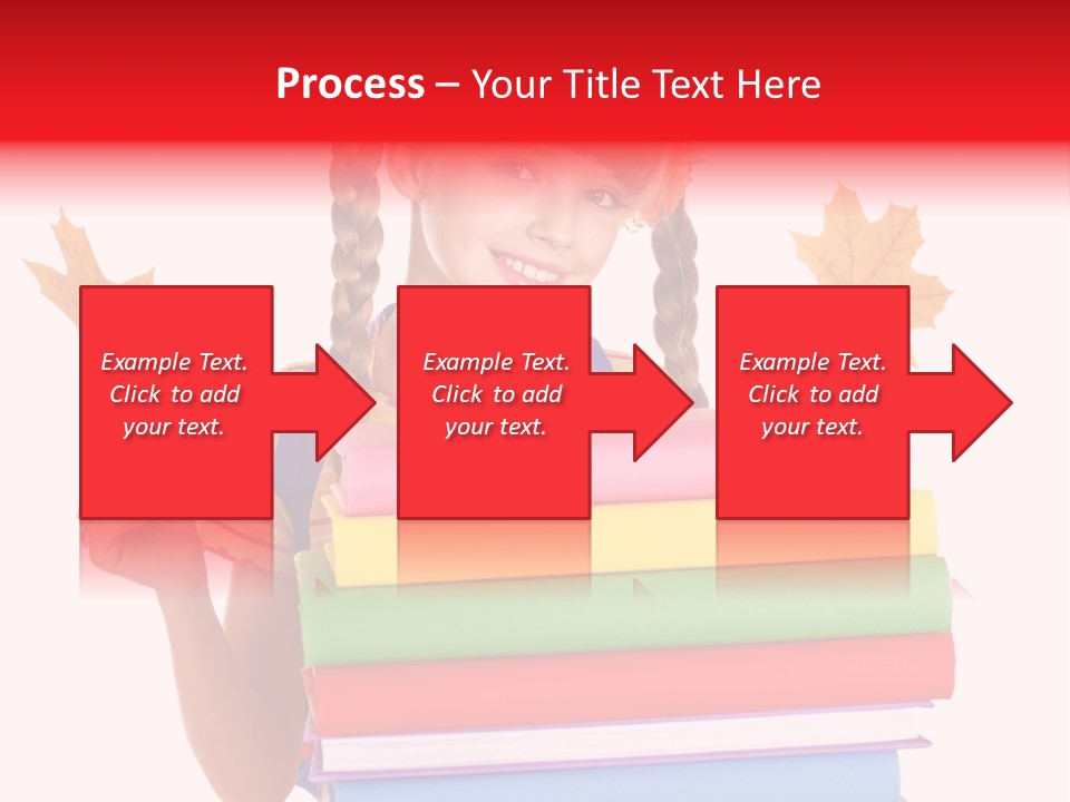 Maple Female Schoolchild PowerPoint Template