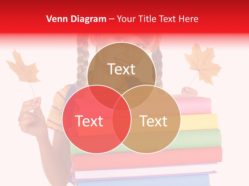 Maple Female Schoolchild PowerPoint Template