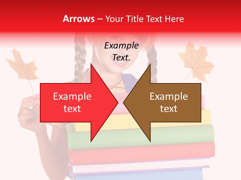 Maple Female Schoolchild PowerPoint Template