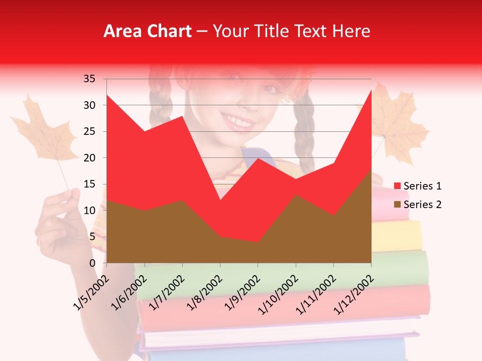 Maple Female Schoolchild PowerPoint Template