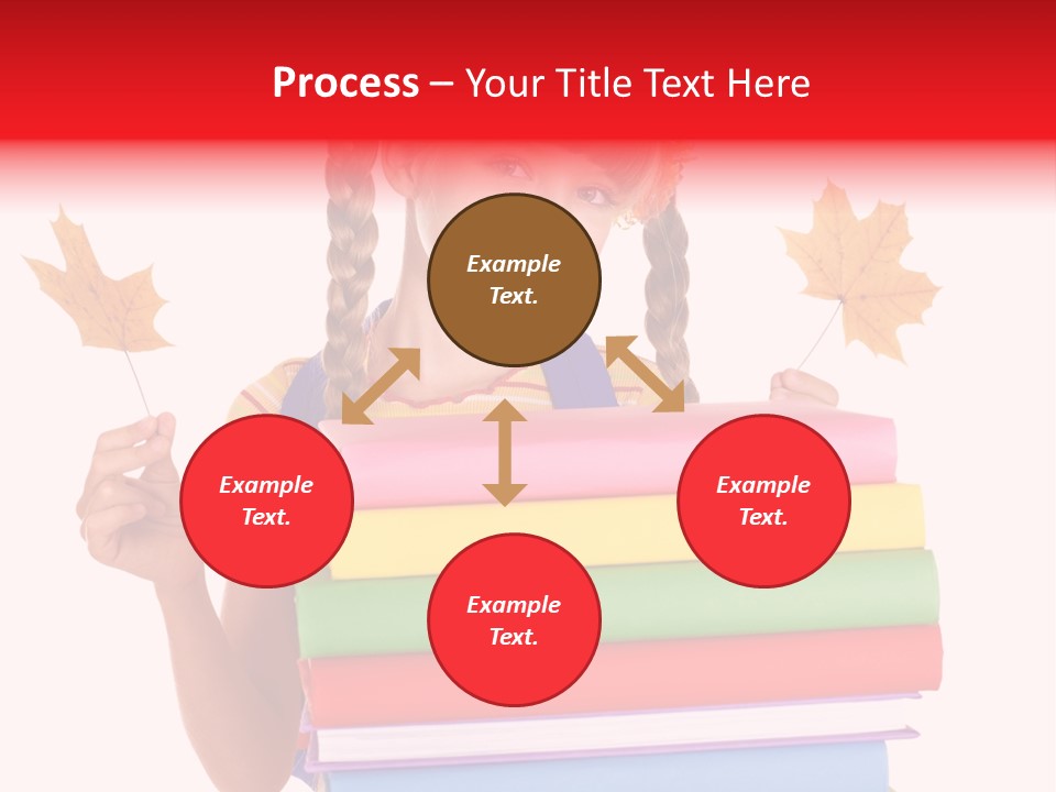 Maple Female Schoolchild PowerPoint Template