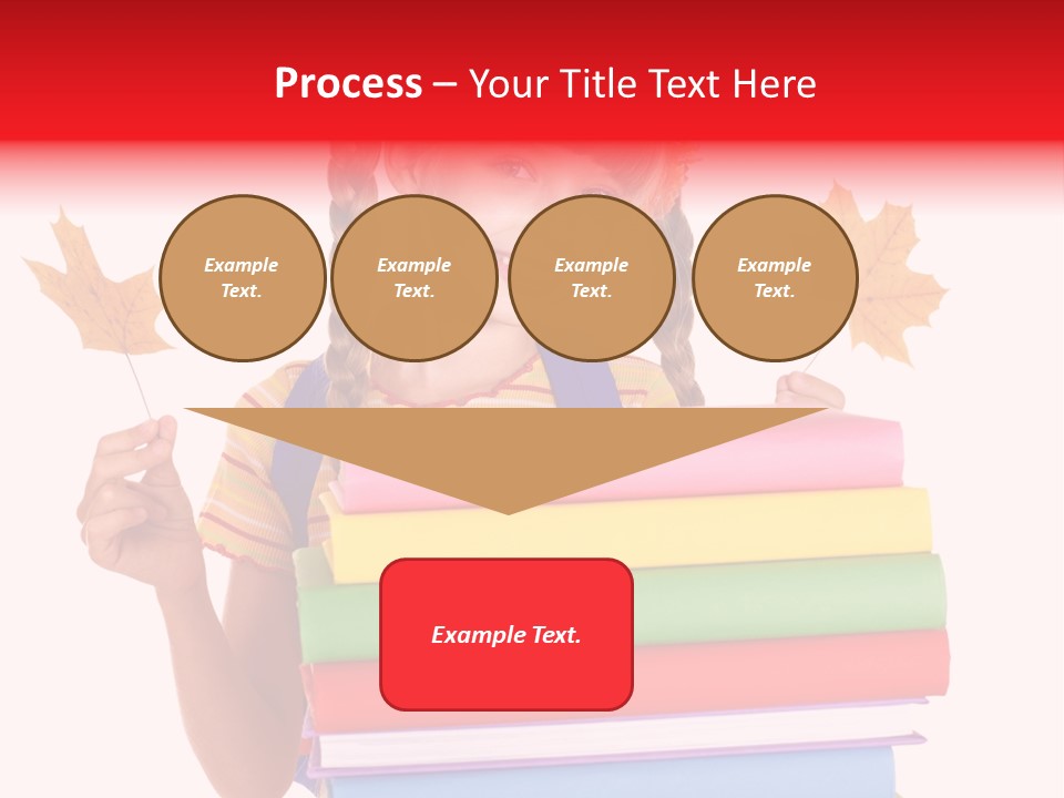 Maple Female Schoolchild PowerPoint Template