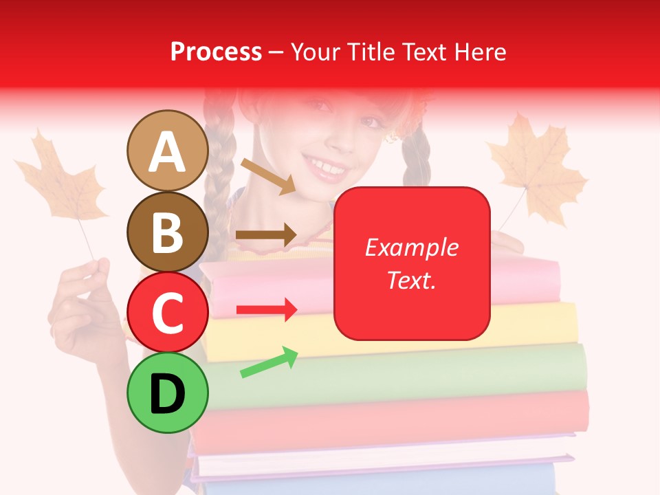 Maple Female Schoolchild PowerPoint Template