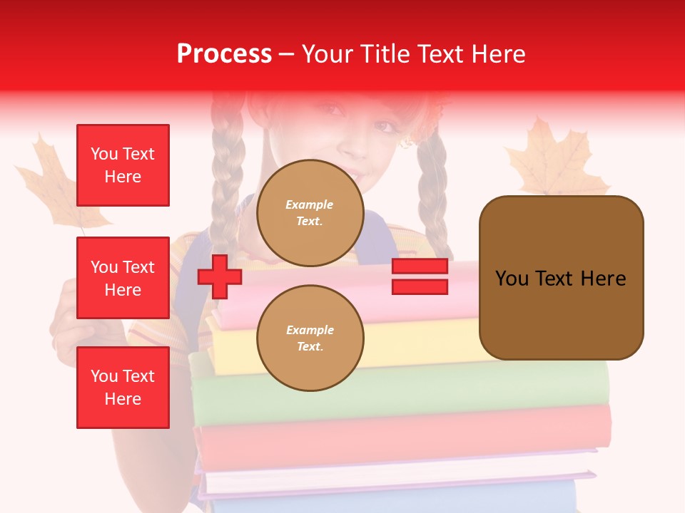 Maple Female Schoolchild PowerPoint Template