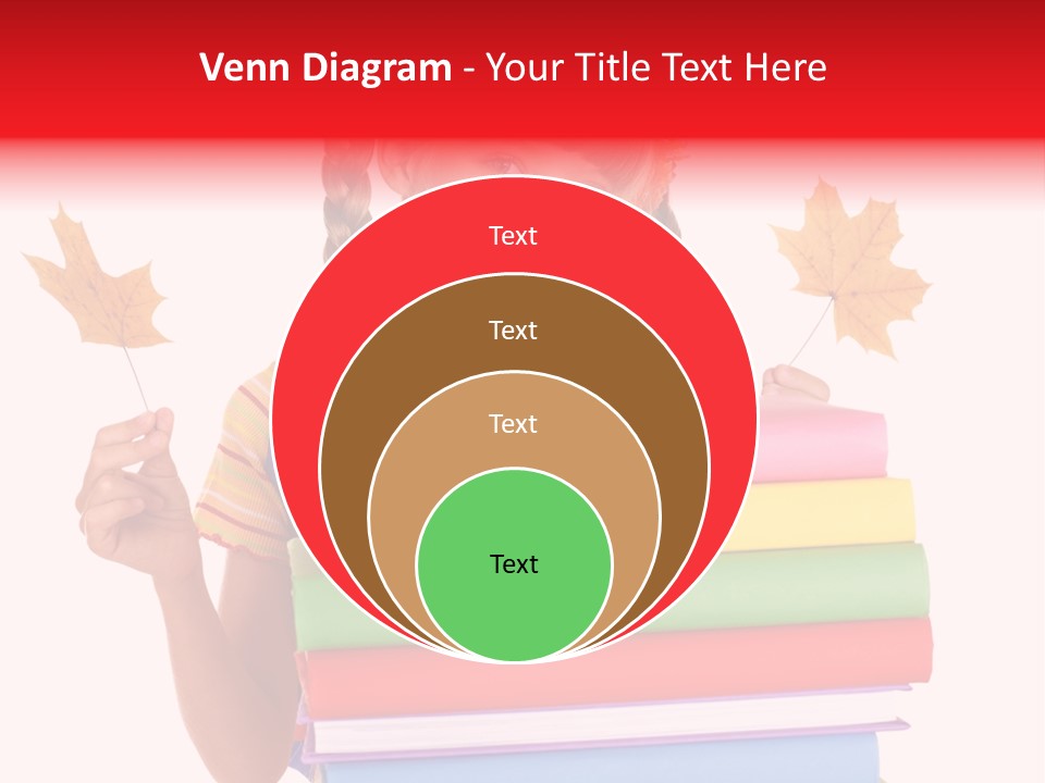 Maple Female Schoolchild PowerPoint Template