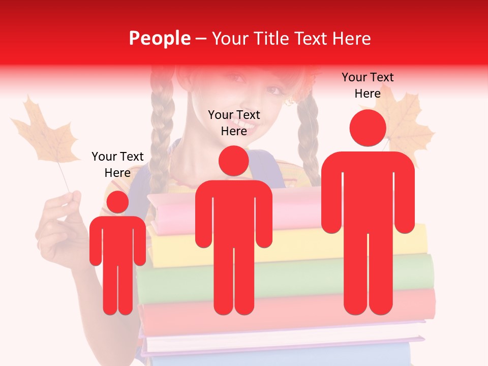 Maple Female Schoolchild PowerPoint Template