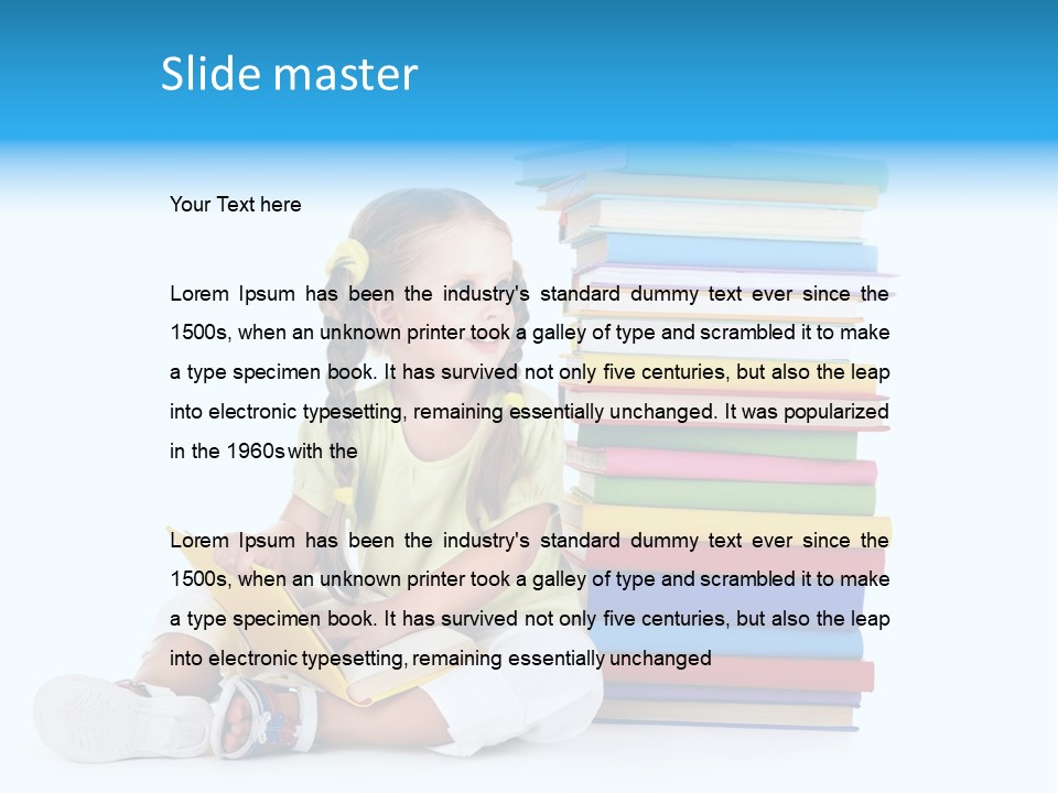 Childhood Back To School Nursery Child School PowerPoint Template