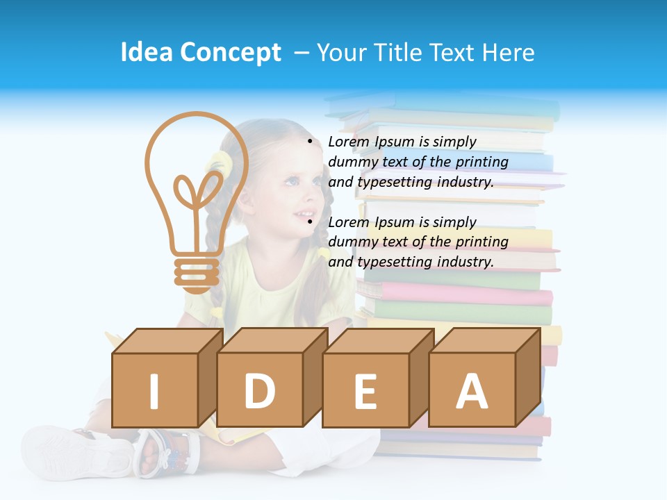 Childhood Back To School Nursery Child School PowerPoint Template