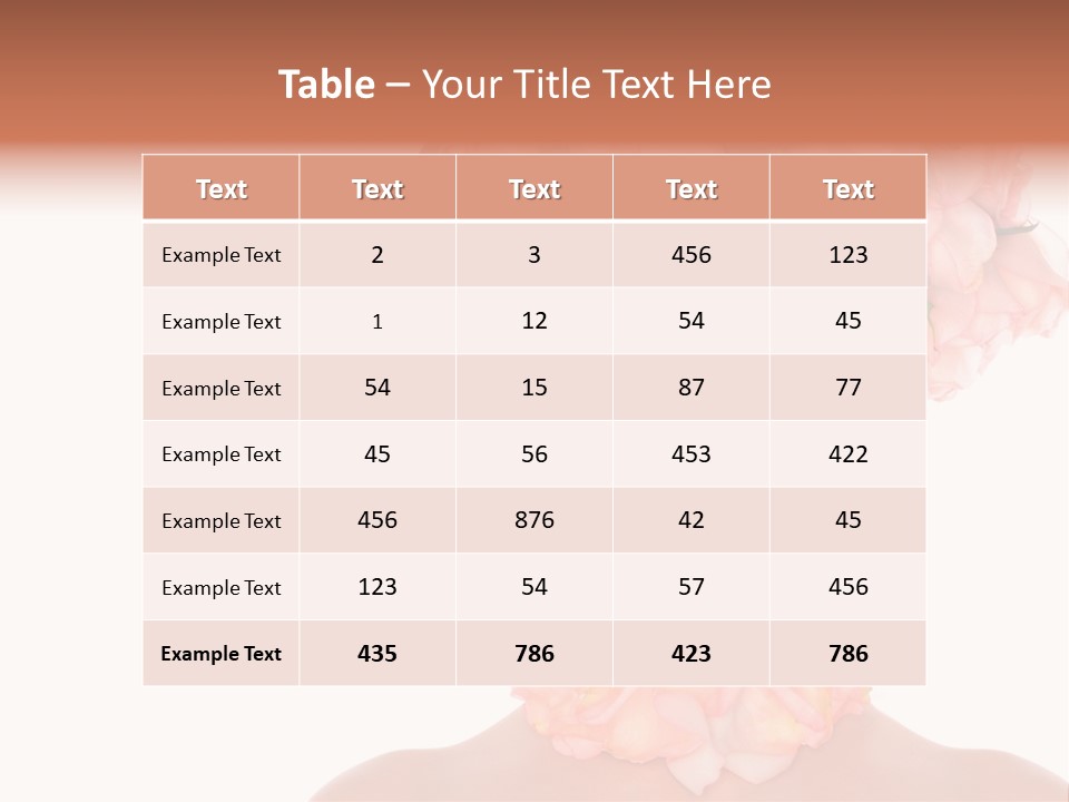 Decoration Pleasure Romantic PowerPoint Template