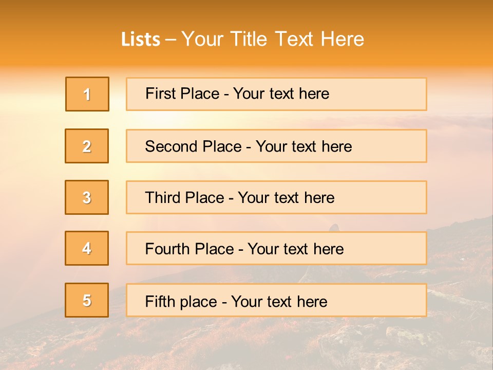 Outdoor Stone Countryside PowerPoint Template