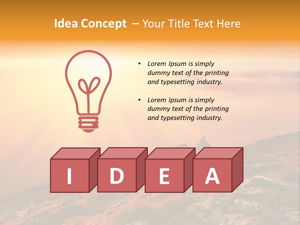 Outdoor Stone Countryside PowerPoint Template