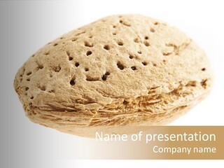 Nut Refreshment Ingredient PowerPoint Template