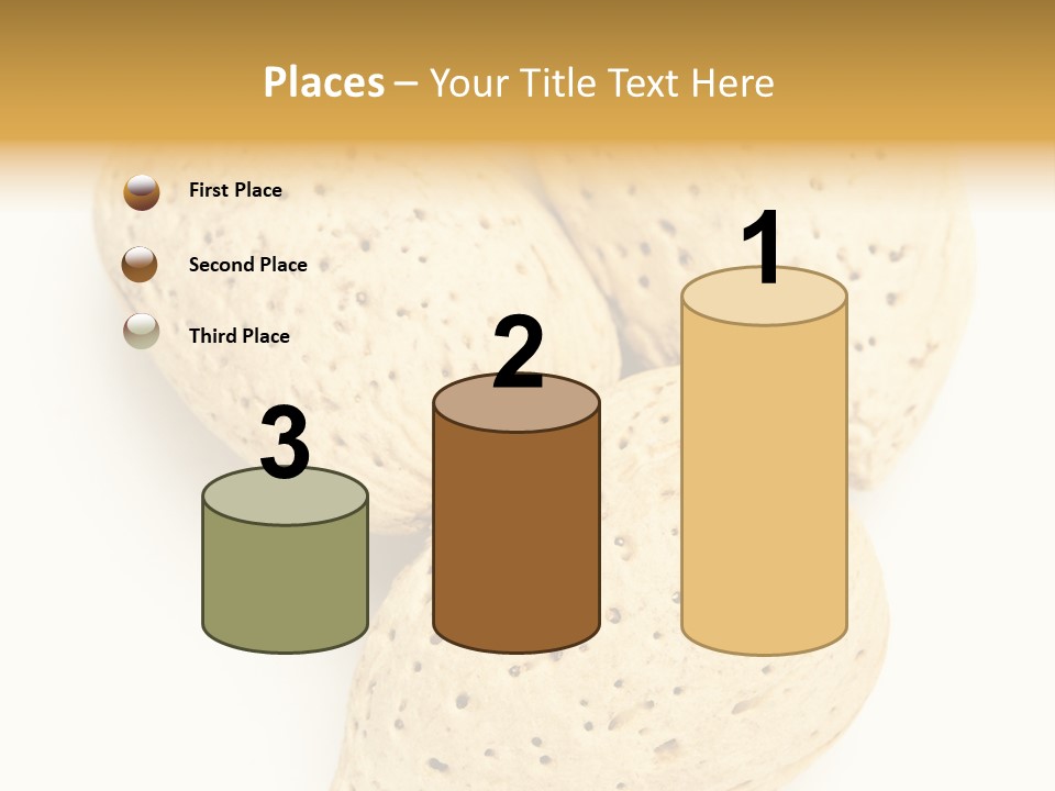 Almond Background Healthy PowerPoint Template