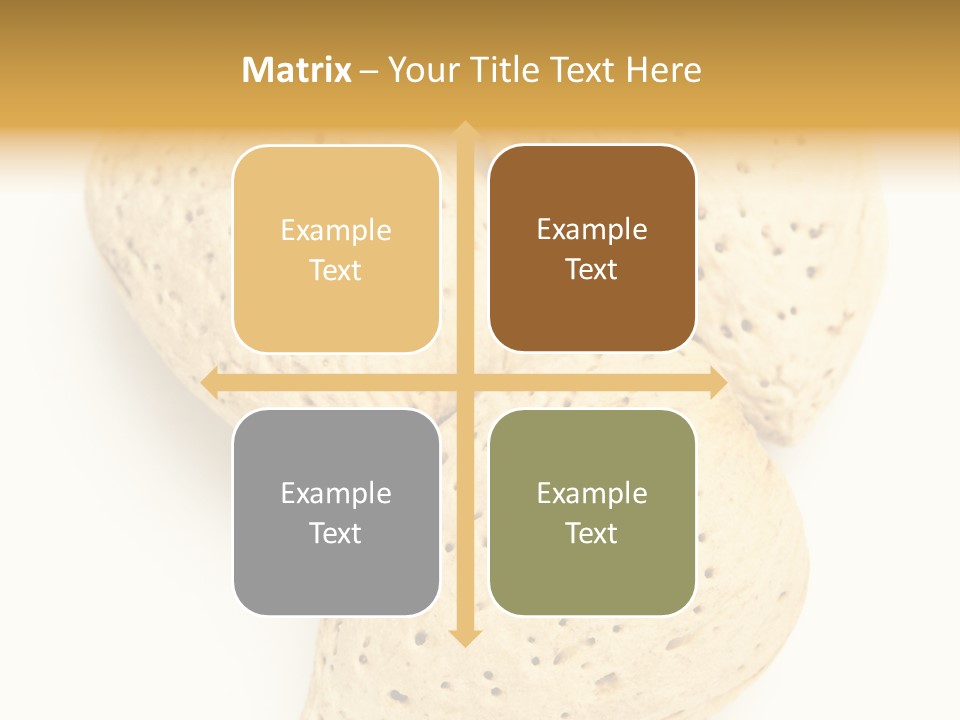 Almond Background Healthy PowerPoint Template