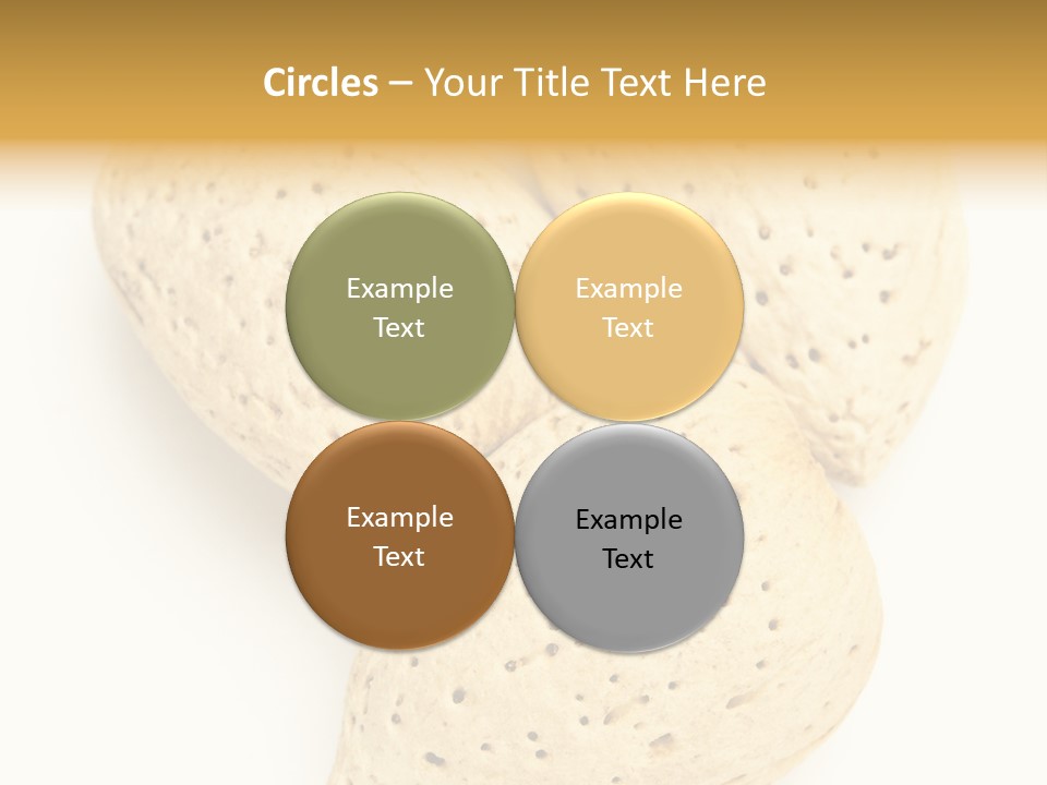 Almond Background Healthy PowerPoint Template