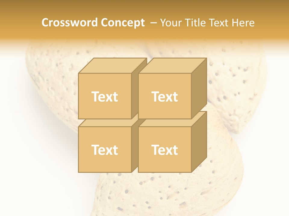 Almond Background Healthy PowerPoint Template
