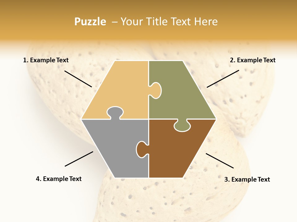 Almond Background Healthy PowerPoint Template