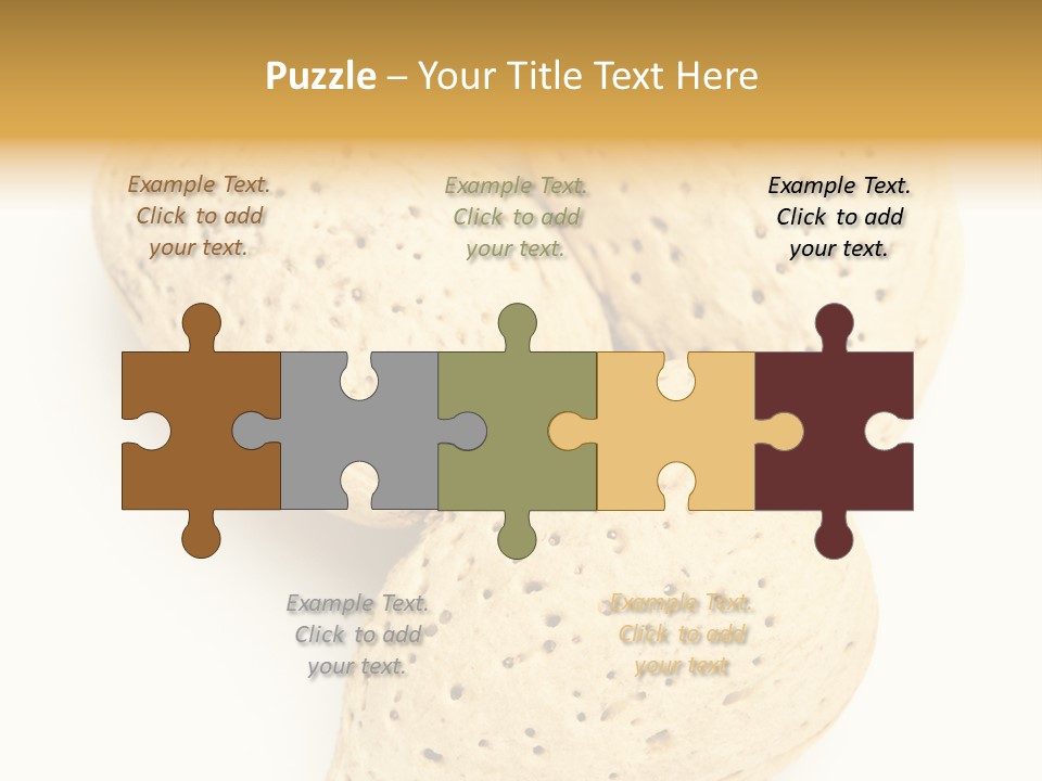 Almond Background Healthy PowerPoint Template