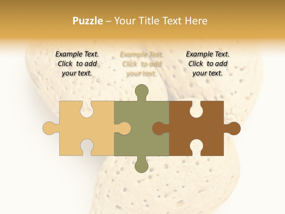 Almond Background Healthy PowerPoint Template