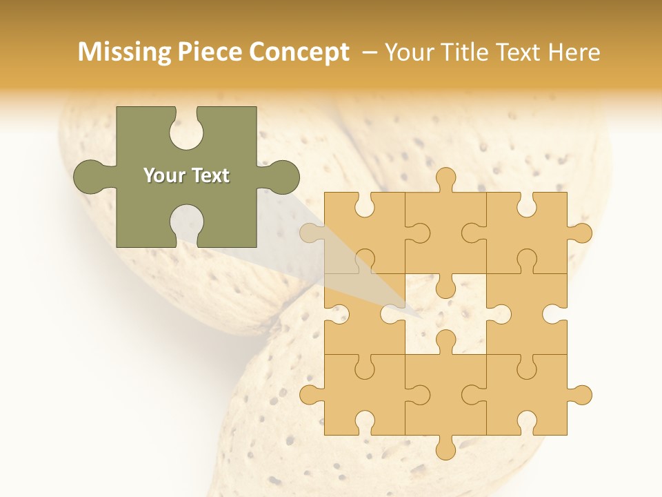 Almond Background Healthy PowerPoint Template