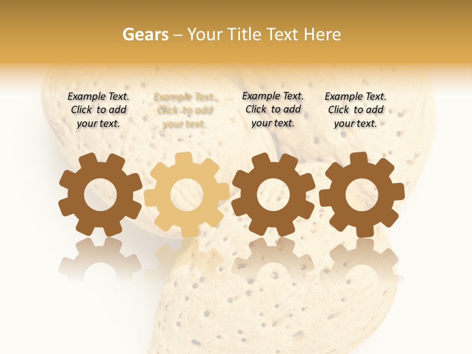 Almond Background Healthy PowerPoint Template