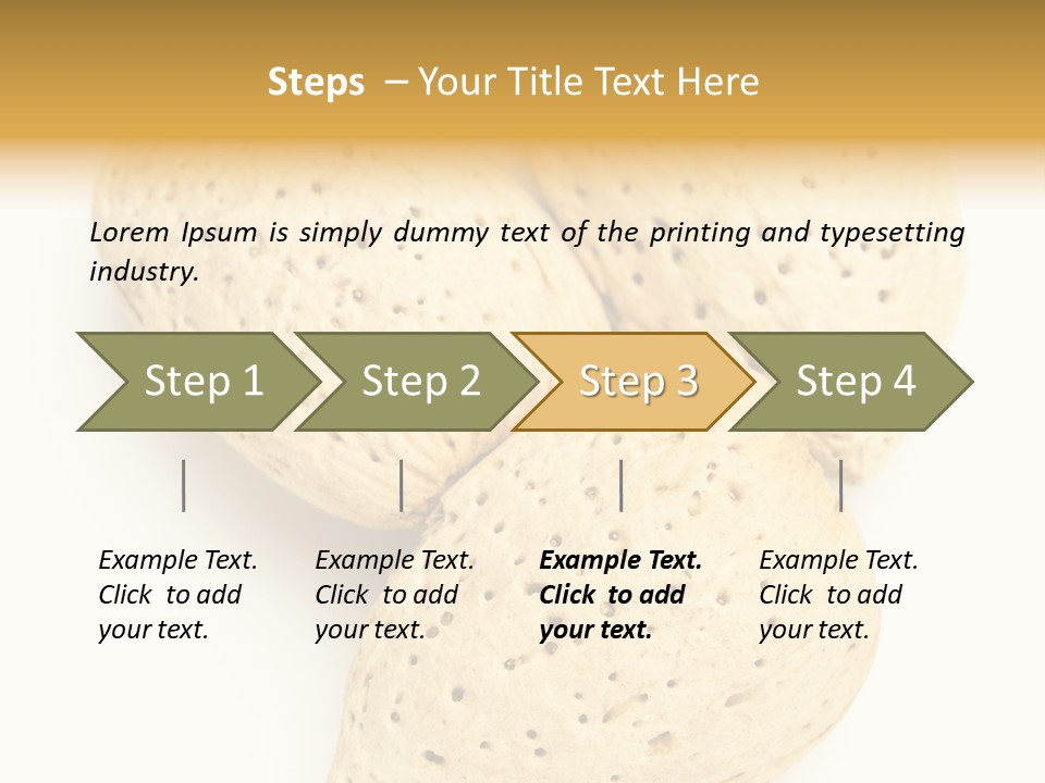 Almond Background Healthy PowerPoint Template