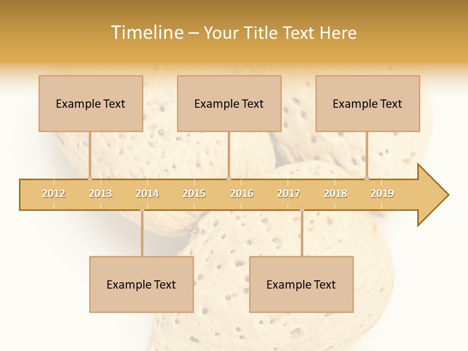 Almond Background Healthy PowerPoint Template