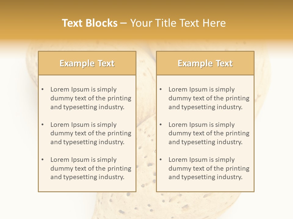 Almond Background Healthy PowerPoint Template