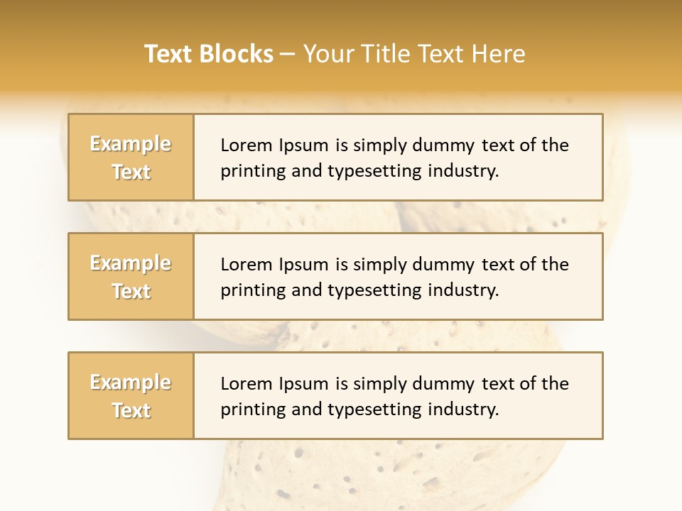 Almond Background Healthy PowerPoint Template
