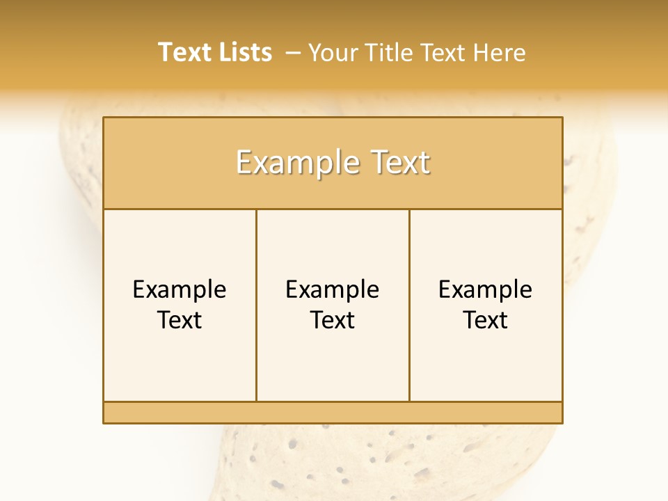 Almond Background Healthy PowerPoint Template