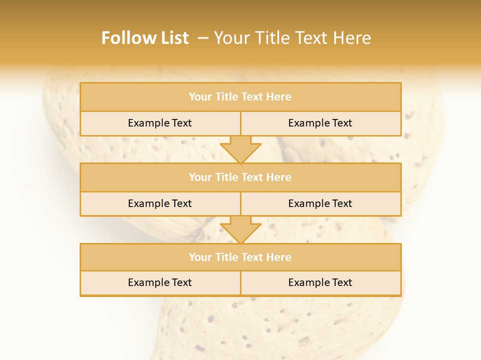 Almond Background Healthy PowerPoint Template