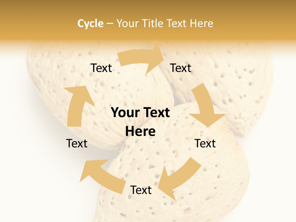 Almond Background Healthy PowerPoint Template