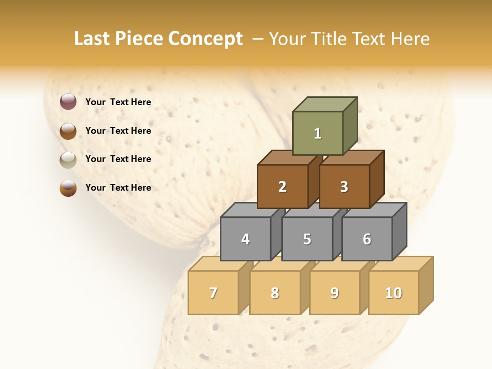 Almond Background Healthy PowerPoint Template