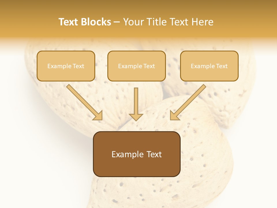 Almond Background Healthy PowerPoint Template