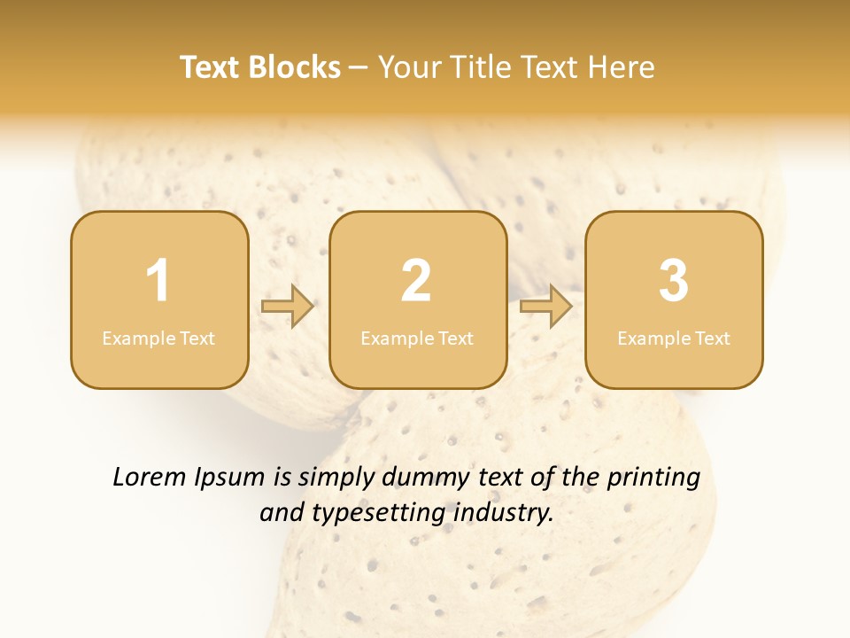 Almond Background Healthy PowerPoint Template