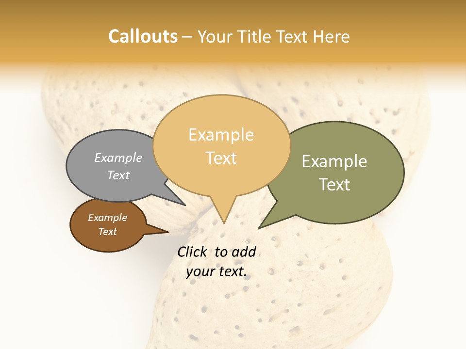 Almond Background Healthy PowerPoint Template