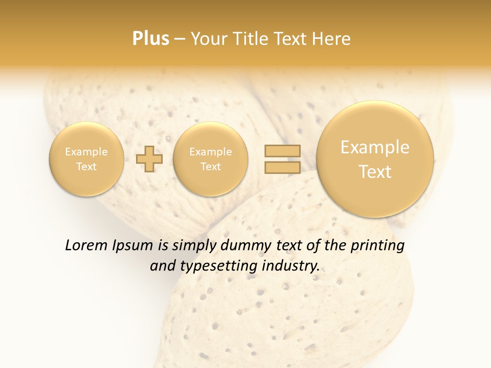 Almond Background Healthy PowerPoint Template