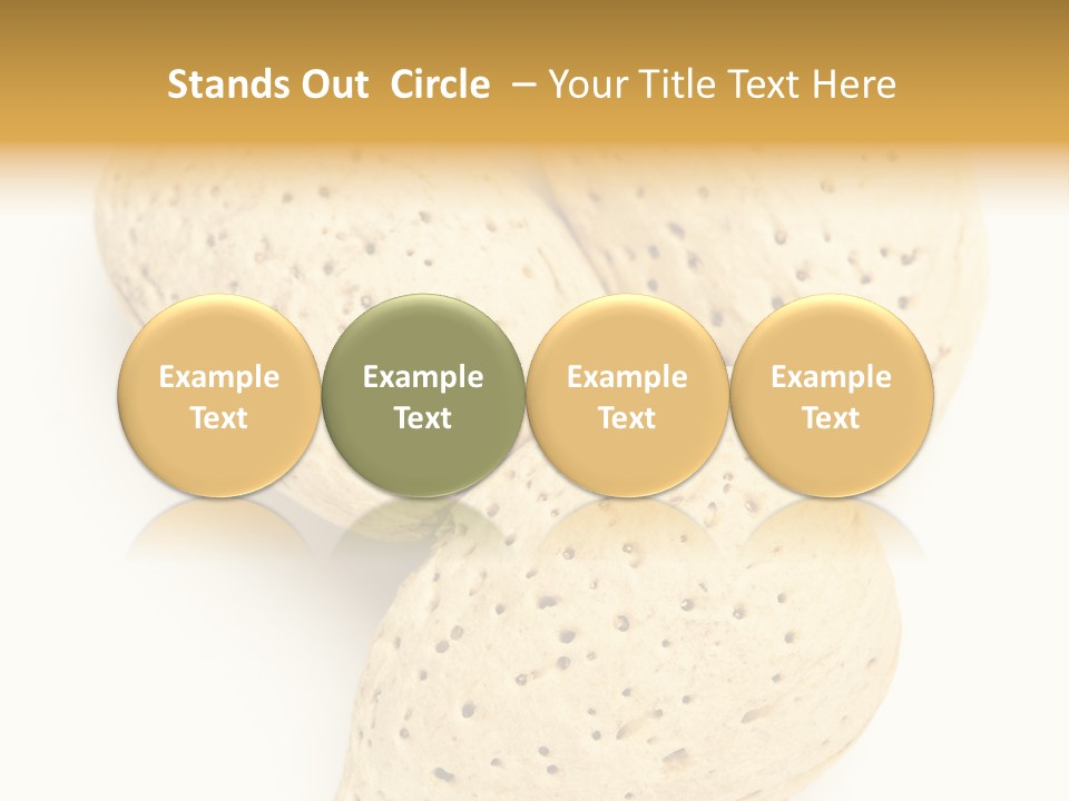 Almond Background Healthy PowerPoint Template