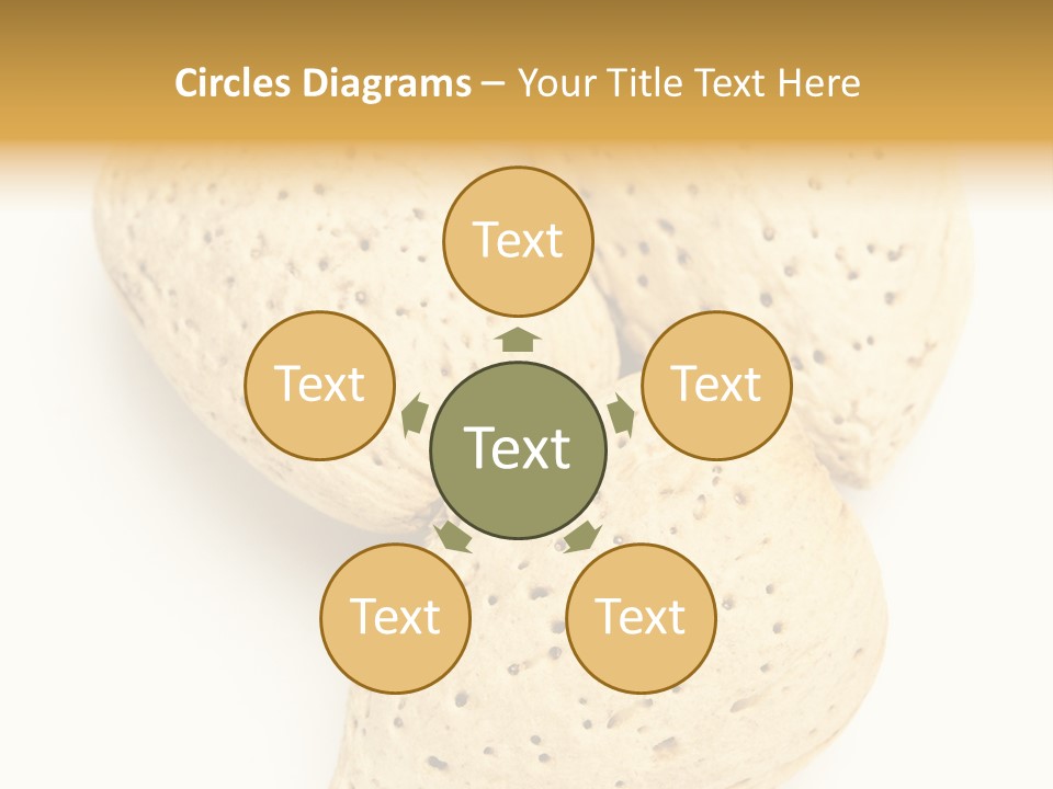 Almond Background Healthy PowerPoint Template