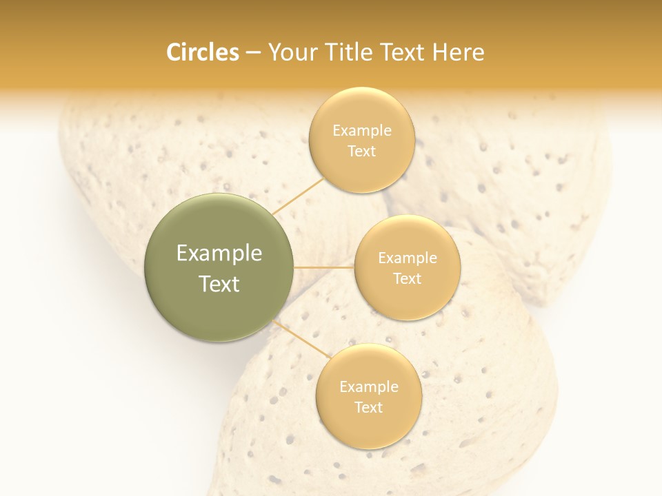 Almond Background Healthy PowerPoint Template