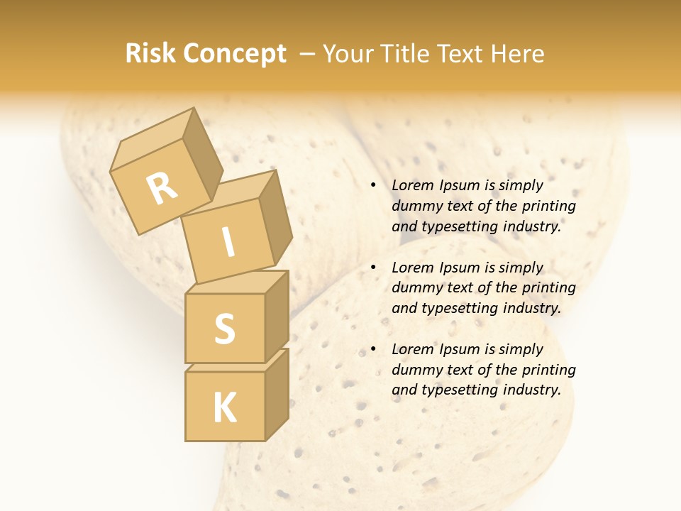 Almond Background Healthy PowerPoint Template