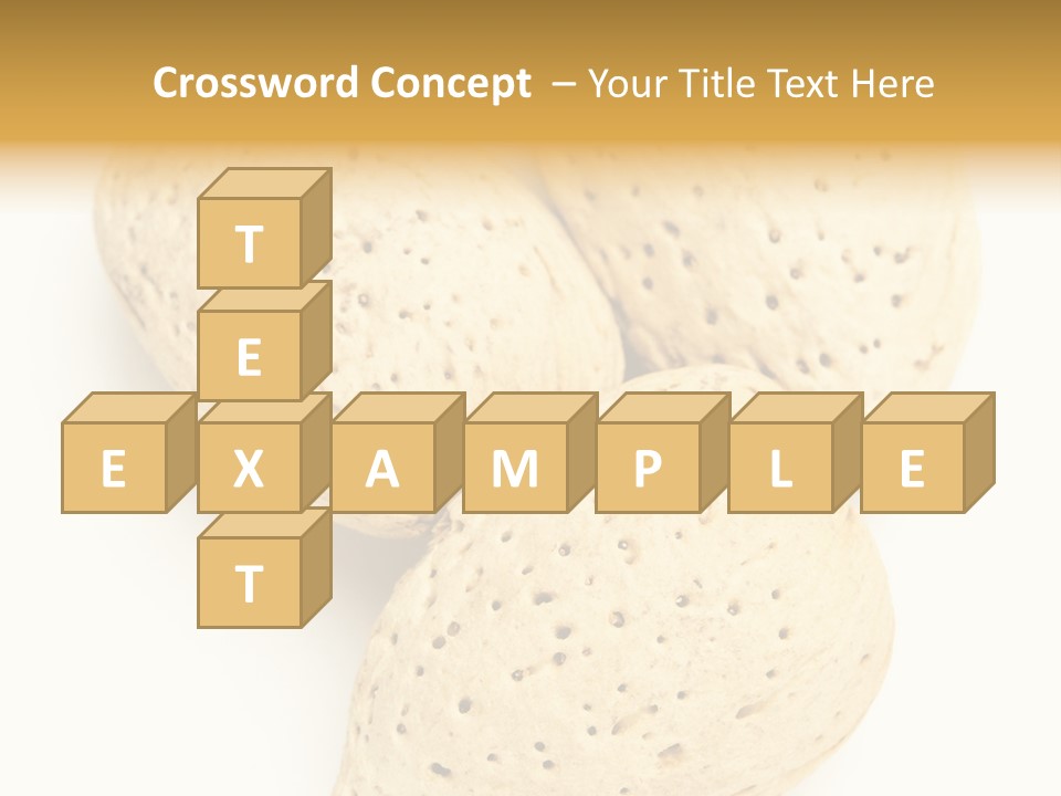 Almond Background Healthy PowerPoint Template