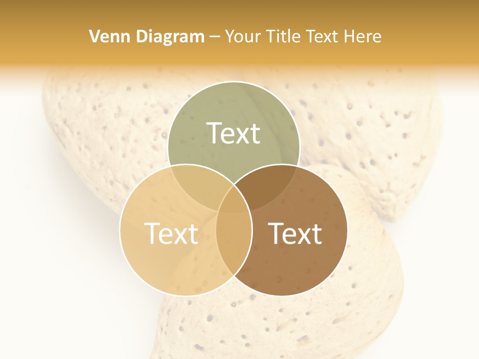 Almond Background Healthy PowerPoint Template
