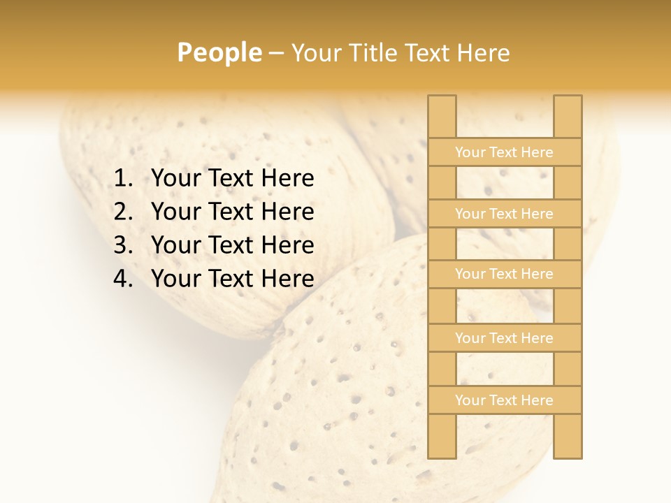 Almond Background Healthy PowerPoint Template