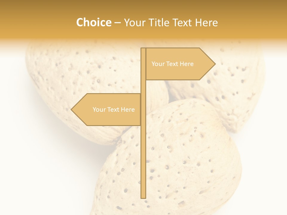 Almond Background Healthy PowerPoint Template