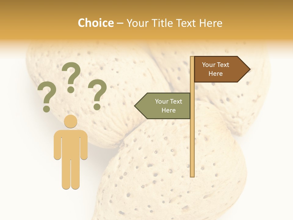 Almond Background Healthy PowerPoint Template