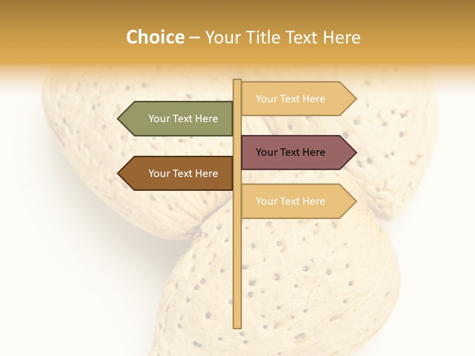 Almond Background Healthy PowerPoint Template