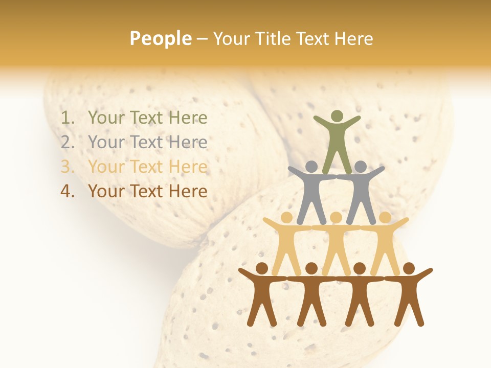 Almond Background Healthy PowerPoint Template