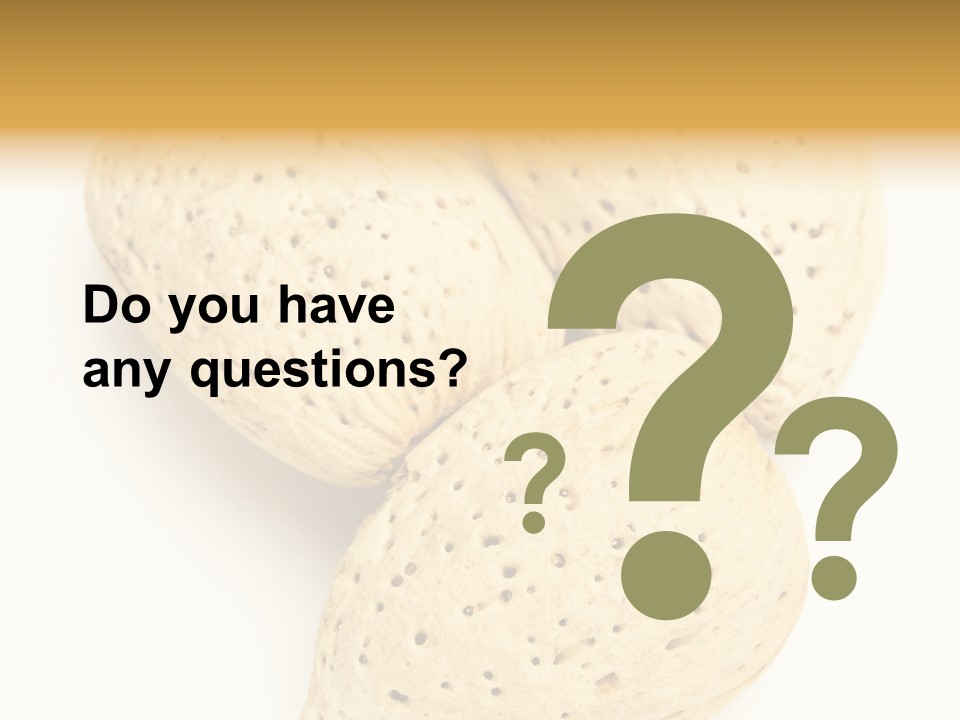 Almond Background Healthy PowerPoint Template