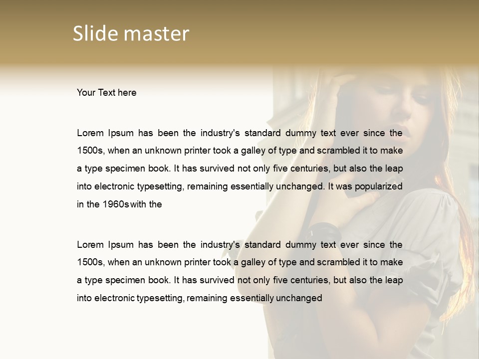 Person Outdoor Young PowerPoint Template